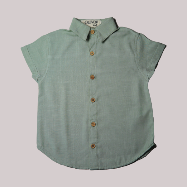 Camisa tecido liso infantil